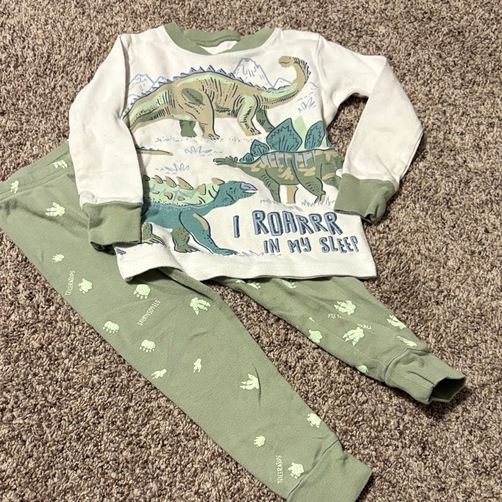 Kids Dinosaur and Space Pajama Set - Picture 4 of 7